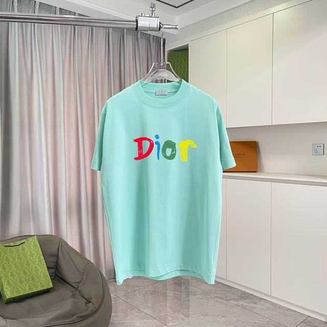 Dio Dior 2025 summer new personalized letter logo printed short-sleeved T-shirt