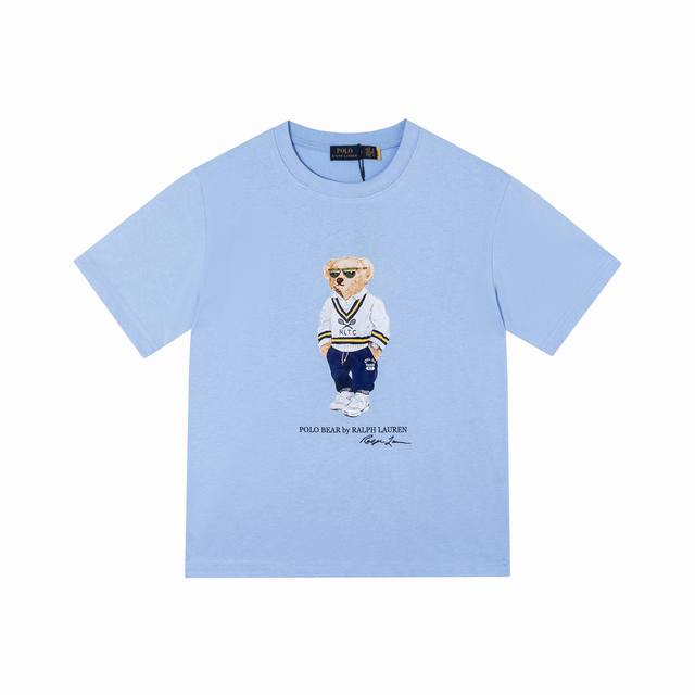 Style: 511 Ralph Lauren 25Ss new bear print round neck short sleeves The main lo