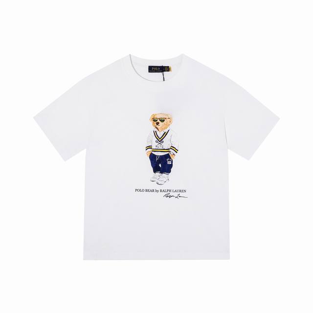 Style: 511 Ralph Lauren 25Ss new bear print round neck short sleeves The main lo