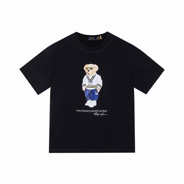 Style: 511 Ralph Lauren 25Ss new bear print round neck short sleeves The main lo