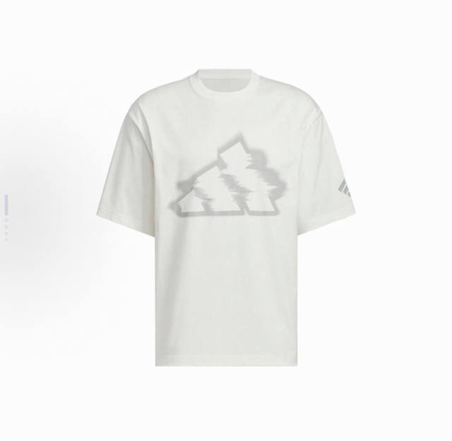 Bright white top version Ad Fos leads the future "phantom" T-shirt Cotton double