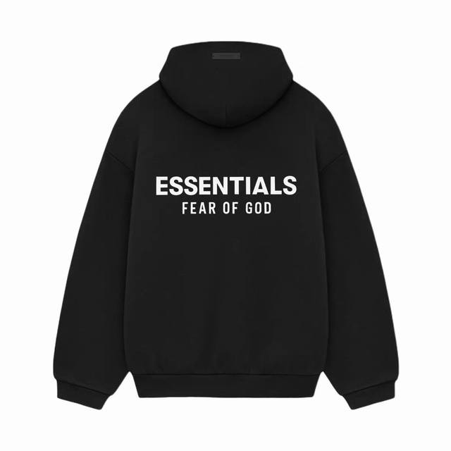 Top version Fear Of God Essentials Fall24 Holiday series Fleece Hoodie Hooded si