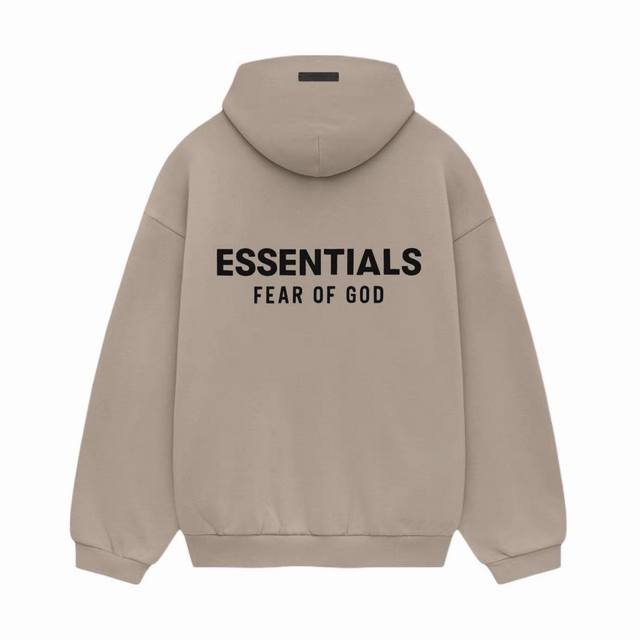 Top version Fear Of God Essentials Fall24 Holiday series Fleece Hoodie hooded si