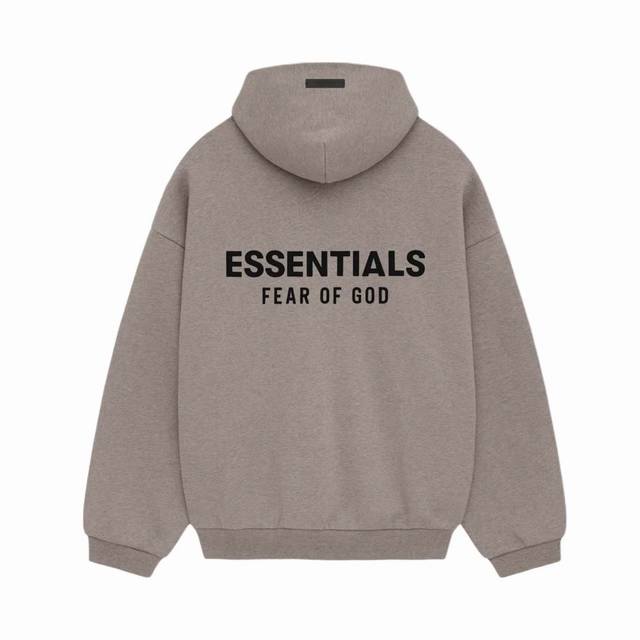 Top version Fear Of God Essentials Fall24 Holiday series Fleece Hoodie hooded si