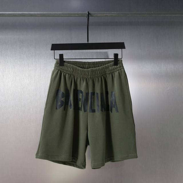 34107# Explore Hope Masking Tape Letter Shorts Printed Shorts Beach Pants Sweatp