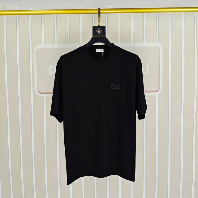 D*Or Dior 2025 spring and summer new original men's round neck short-sleeved T-s