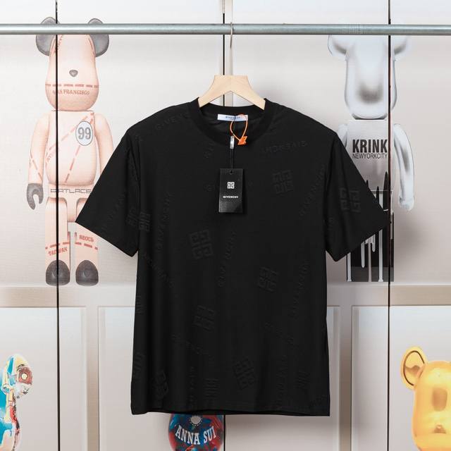 Glvenchy Givenchy fabric jacquard new short sleeves High quality, clear texture,