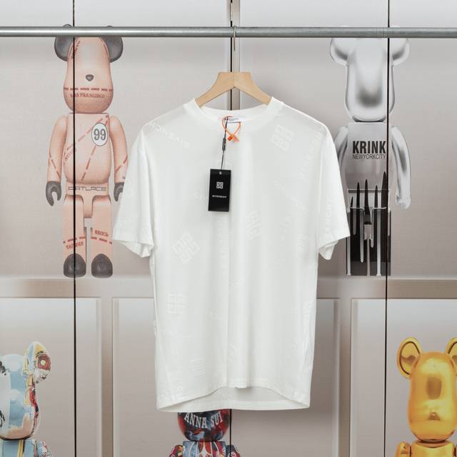 Glvenchy Givenchy fabric jacquard new short sleeves High quality, clear texture,