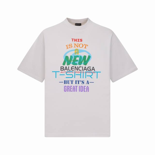 Balenciaga New New Idea Printed Short Sleeve T-shirt Spot Xs SML