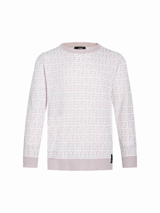 Fendi solid color round neck pullover wool sweater spot 48 50 52 54