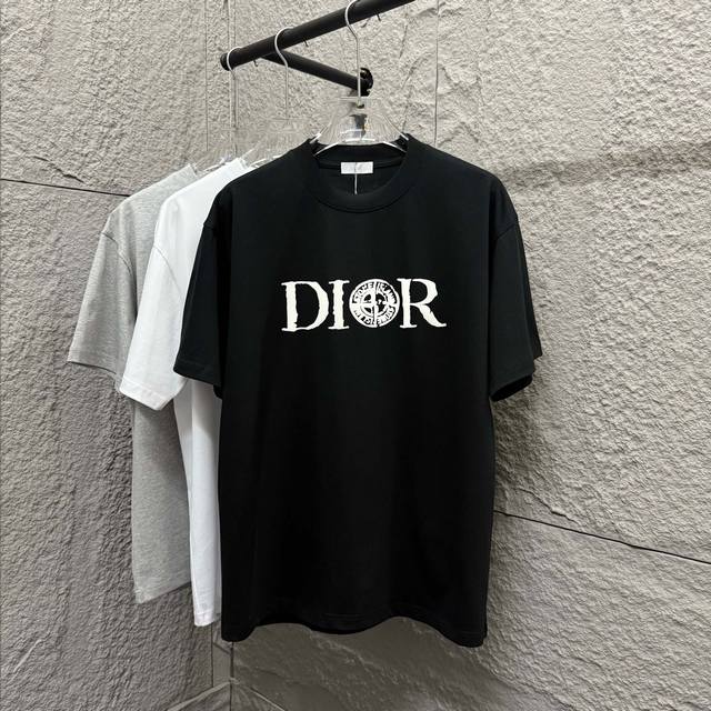 Dio* Dior* 2025 Spring and Summer new classic simple black and white letters thr