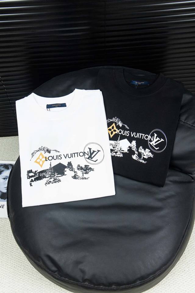 Style number: L66 Louis Vuitton outdoor sketch brand letter logo print short sle