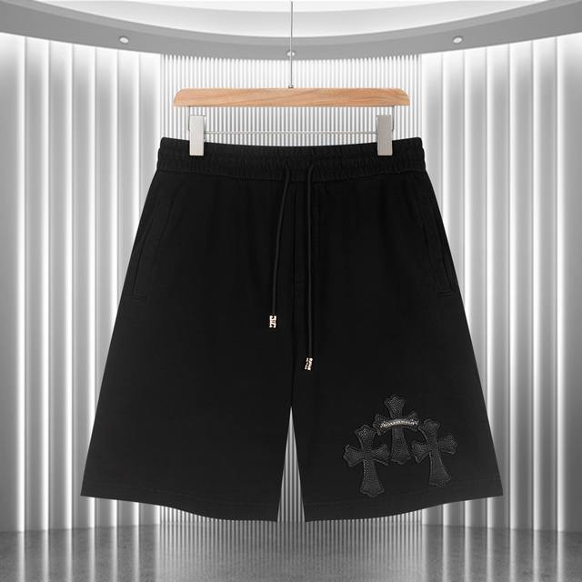 high version Croc Ch 2025 summer new style shorts new heavy wash and fried shell