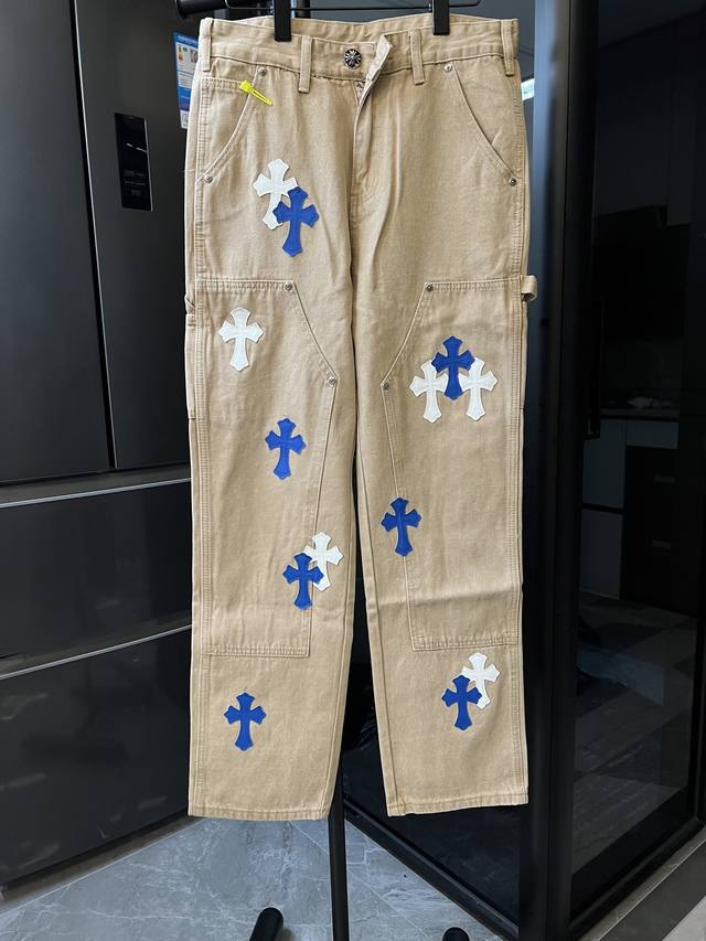 Next day Chrome Hearts Ch exclusive custom workwear cross stitching leather logg