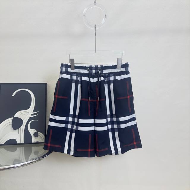 Top version difference currency Style: Burberry Bbr striped beach built-in mesh