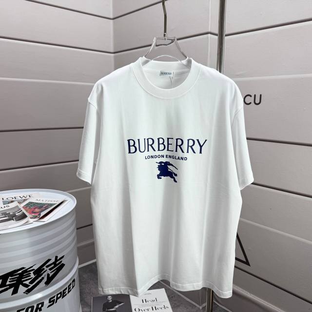 Bbr Burberry * Li 2025 spring and summer classic simple blue letters three-dimen
