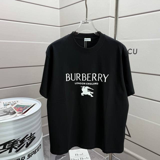 Bbr Burberry * Li 2025 spring and summer classic simple blue letters three-dimen