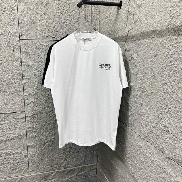Moncle* Moncle*2025 Spring and Summer new classic simple black and white letter