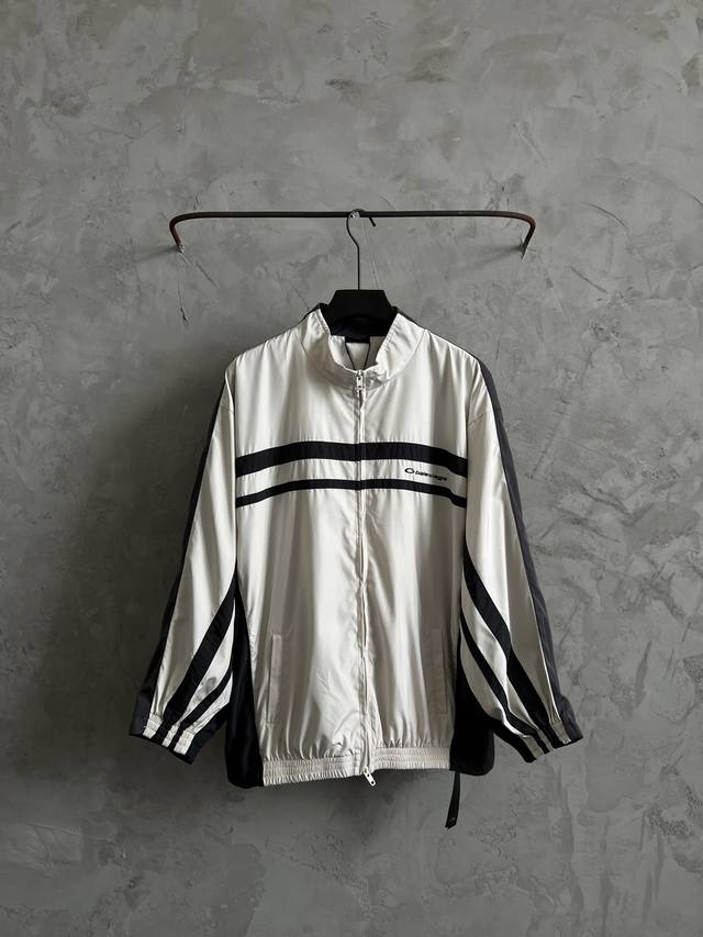 Balenciaga's new color-blocked patchwork jacket 25Ss summer jacket school unifor
