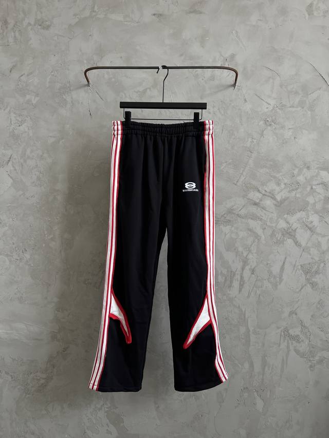 Balenciaga new trousers with multiple stripes, trousers, sports trousers, school