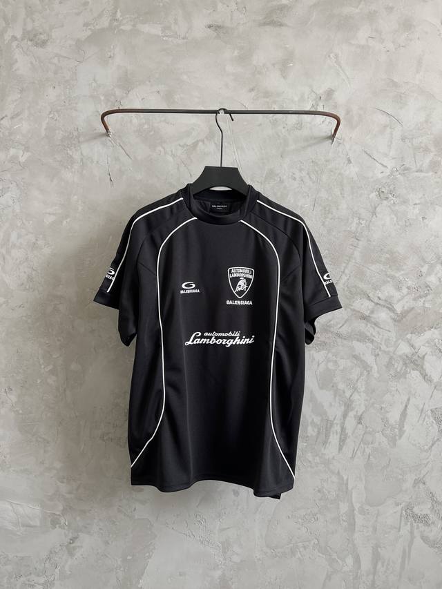 Balenciaga X Lamborghni joint new Balenciaga Lamborghini jersey 25Ss new summer