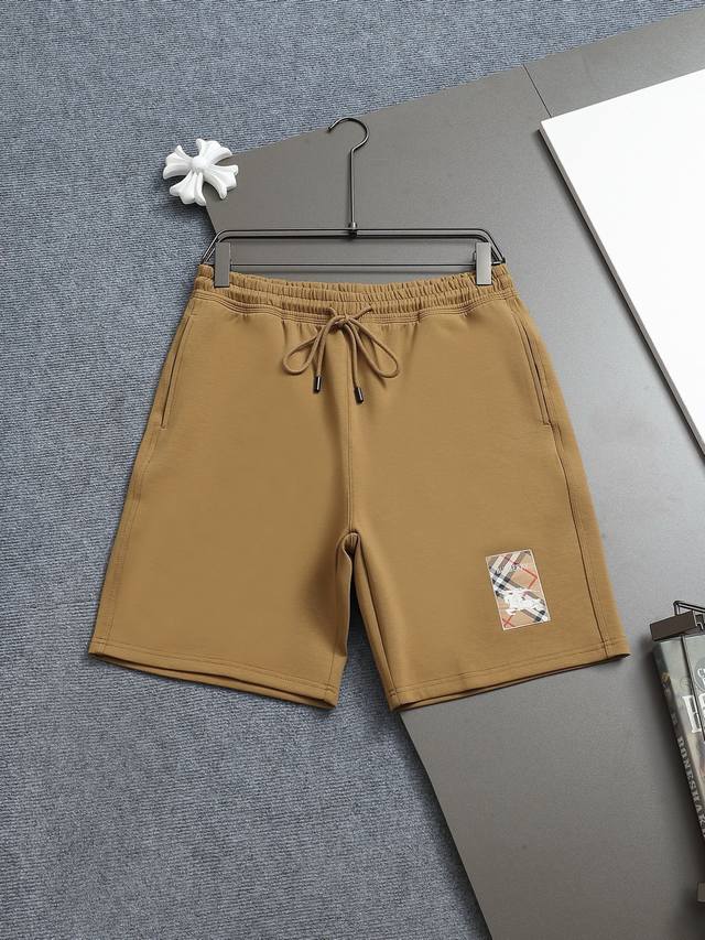 Burberry 25Ss counter same style terry shorts couple style ~ Made of cotton terr
