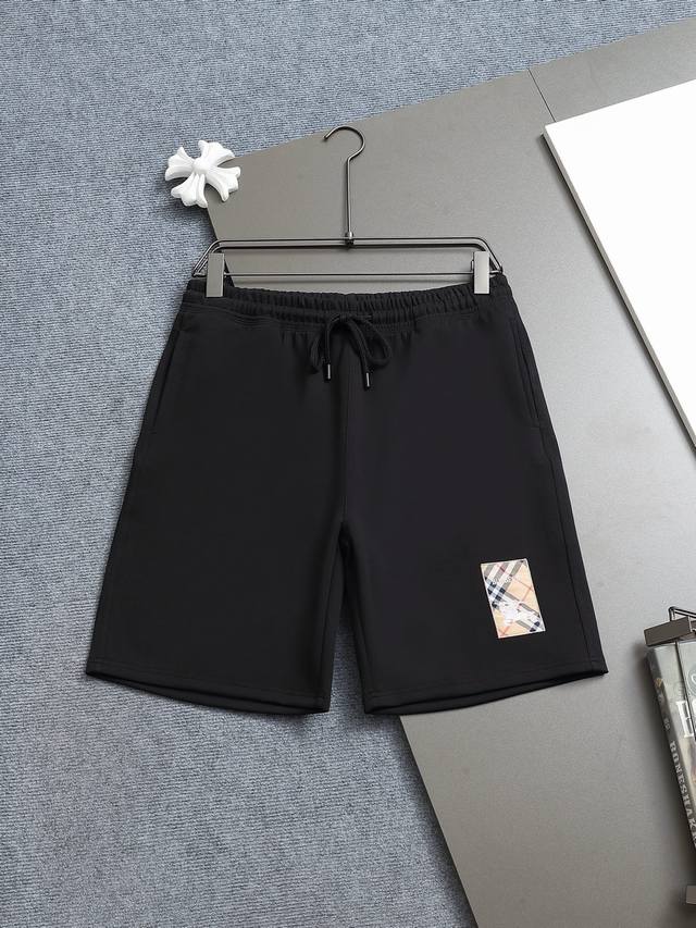 Burberry 25Ss counter same style terry shorts couple style ~ Made of cotton terr