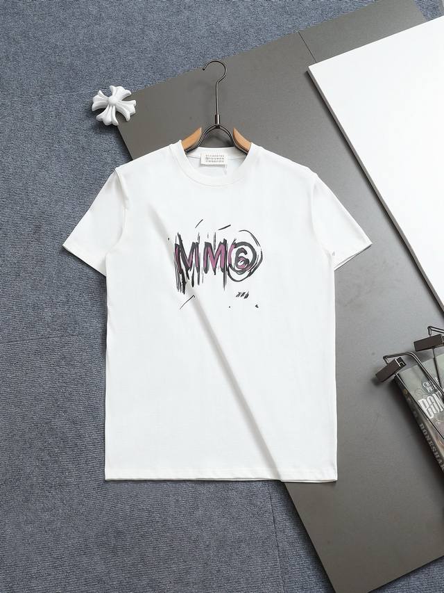 New arrival R-9556 Martin Mariela Mm6 digital and letter printed short-sleeved T