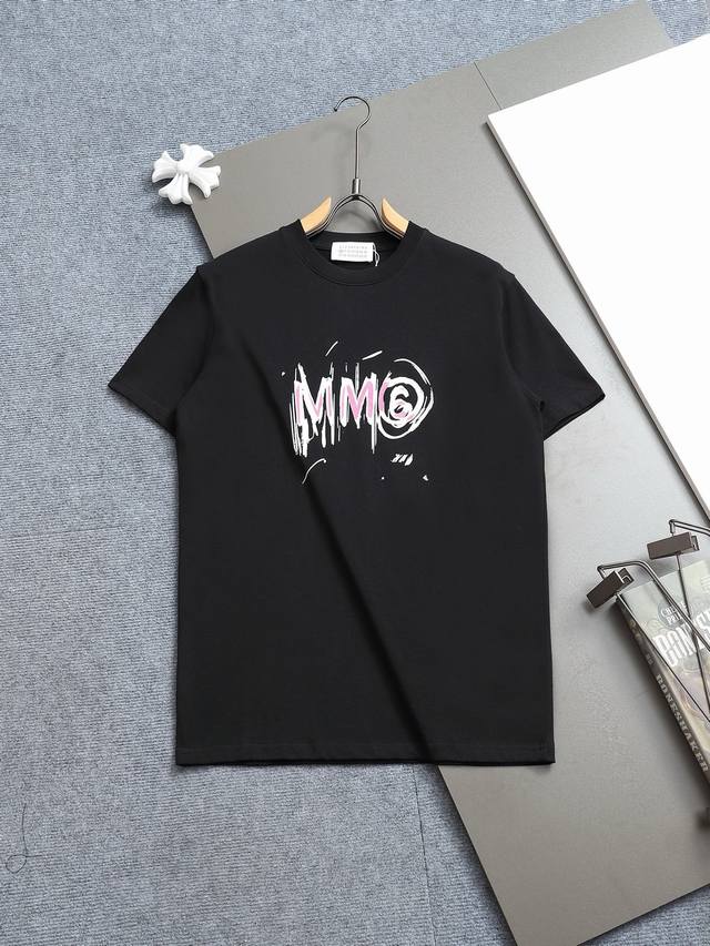 New arrival R-9556 Martin Mariela Mm6 digital and letter printed short-sleeved T