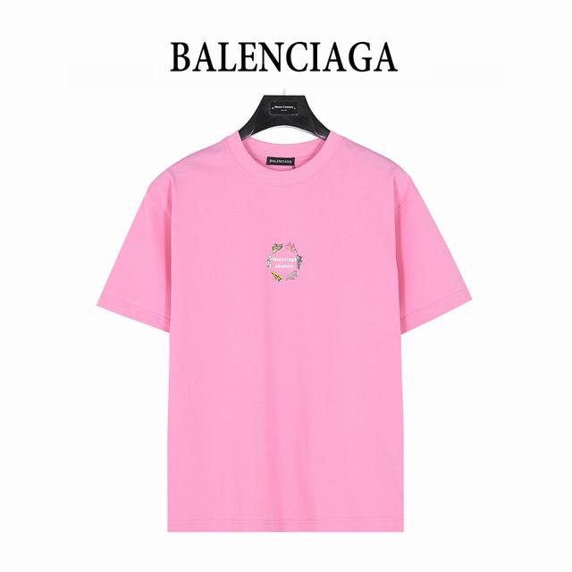 Balenciaga 25Ss daddy shoe pattern letter print short-sleeved T-shirt Purchase t