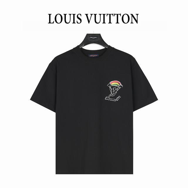 Louis Vuitton 25Ss short-sleeved T-shirt with painted clouds on the back . Purch