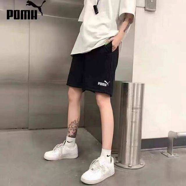 Cotton shorts Puma shorts High quality all-match shorts Couple style Cotton knit
