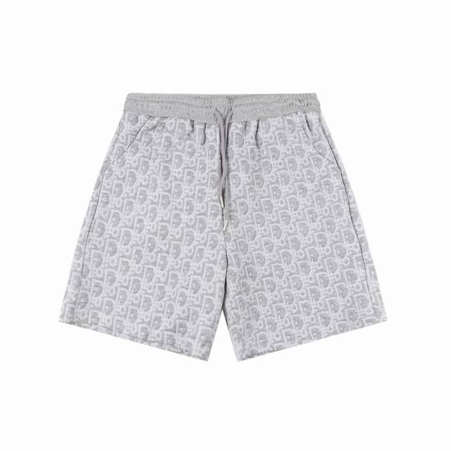 Dior 25Ss full print old flower jacquard shorts The fabric is made of 21-count p