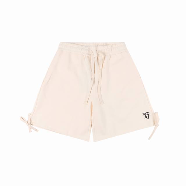 Dior 25Ss 1947 Embroidered Letters Embroidered Trouser Leg Ribbon Shorts These s