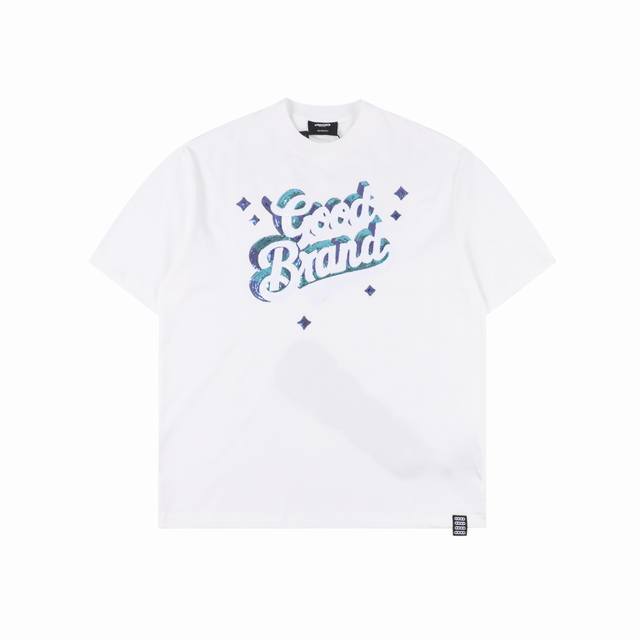 Goodbrand 3D star sequin light luxury fashion high-end short-sleeved T-shirt Uni