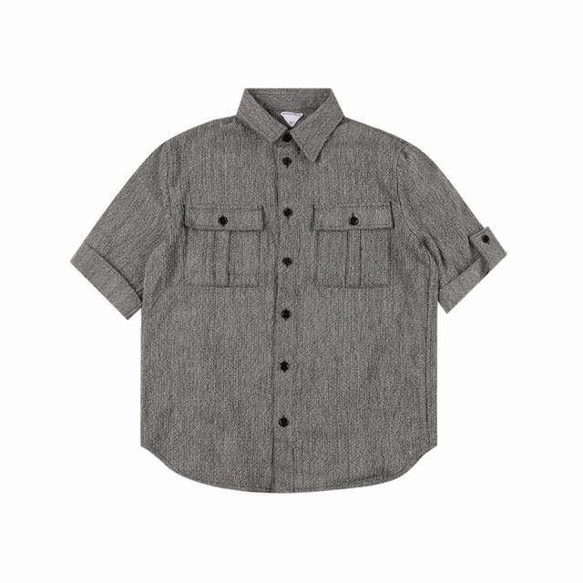 Bottega Veneta Bv 25Ss show-style workwear short-sleeved shirt . The pure cotton