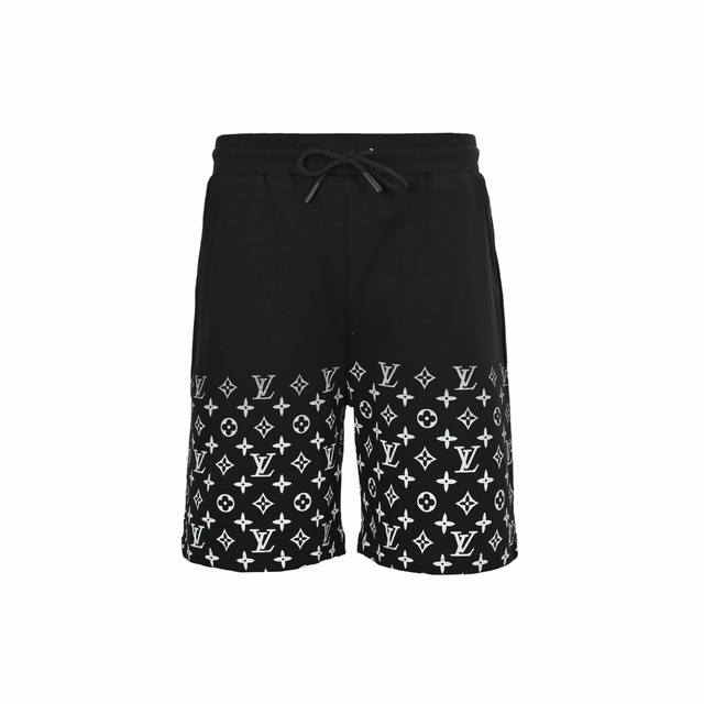 Louis Vuitton 25Ss half-width monogram print shorts The fabric is a customized 3