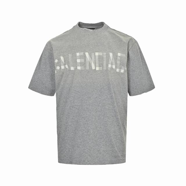 Balenciaga 25Ss Masking Tape Printed Short Sleeves The original clothes are all