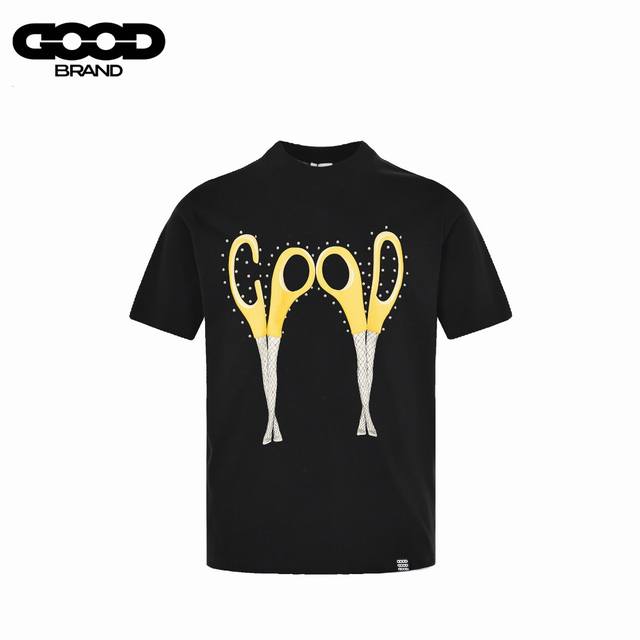Goodbrand 25Ss Scissors Rivet Print Heavyweight Short Sleeve T-shirt Made of cus