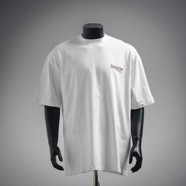 Balenciaga Blcg 24Ss cola wave print short sleeve white clearance version 11 det