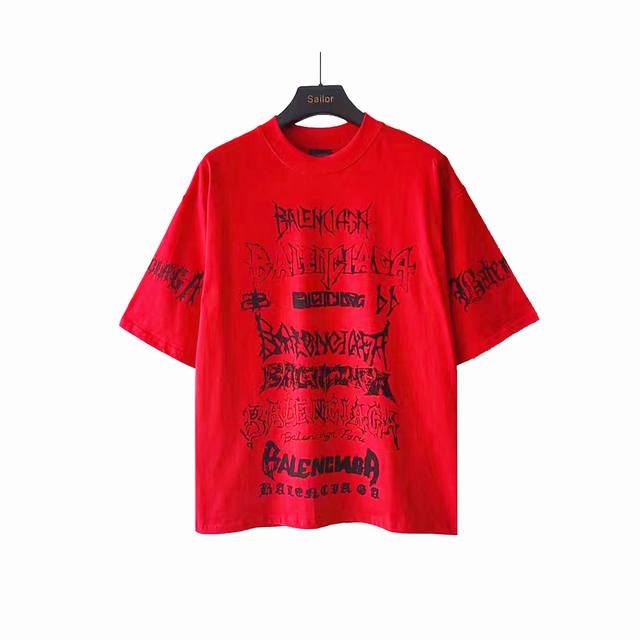 Actual details + size chart Balenciaga Dragon Year Limited Edition Short Sleeve