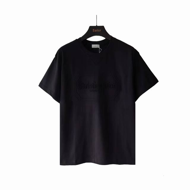 Actual details + size chart Dior Cd letter embossed logo short sleeves Inspired