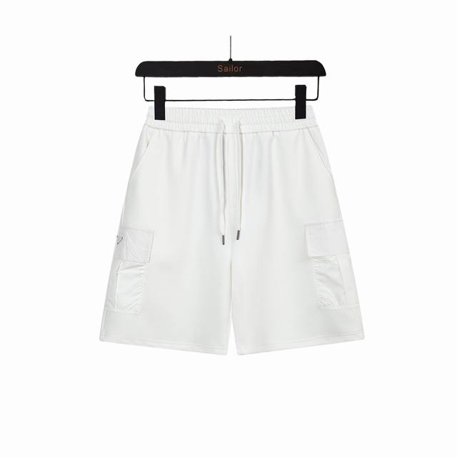 Actual details + size chart Prada Prd 24Ss side nylon pocket workwear cotton sho