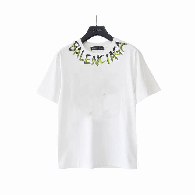 Actual details + size chart Baleniaga Paris hand-painted letters ink graffiti hi