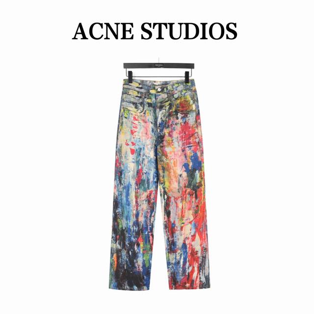 Acne Graffiti Childish Jeans Add a pair of jeans full of playfulness and creativ