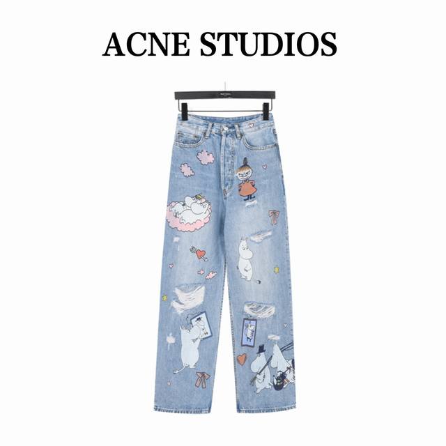 Acne Multi-Graffiti Jeans Add a pair of jeans full of playfulness and creativity