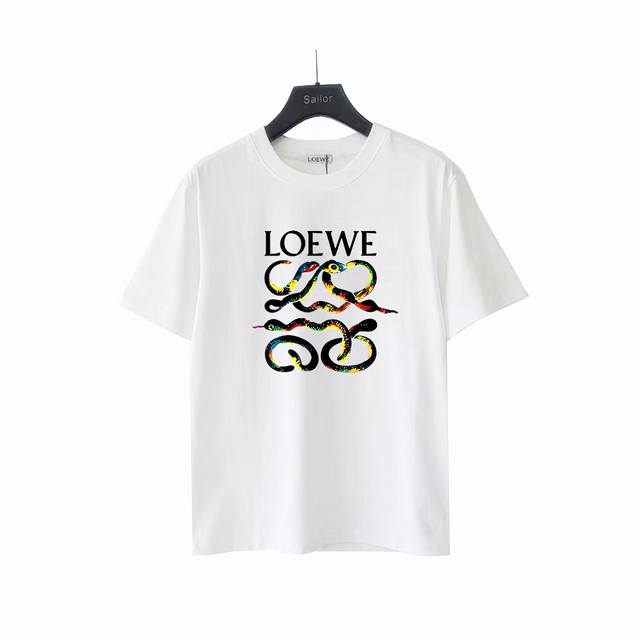 Actual details + size chart Loewe's limited edition printed short-sleeved shirt