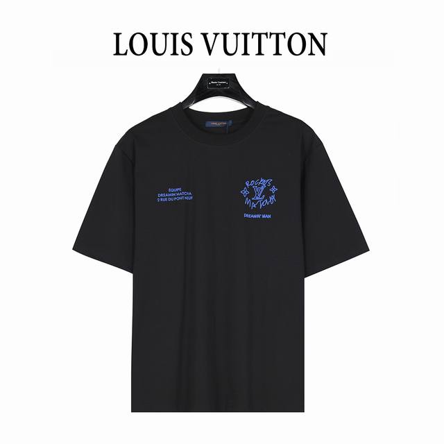 Louis Vuitton 25Ss Dreamer Graffiti Slogan Printed Short Sleeve T-shirt The them