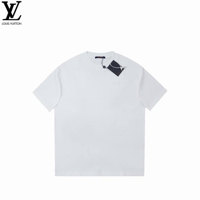 Louis Vuitton 25Ss three flower embroidered short sleeves Super high quality emb