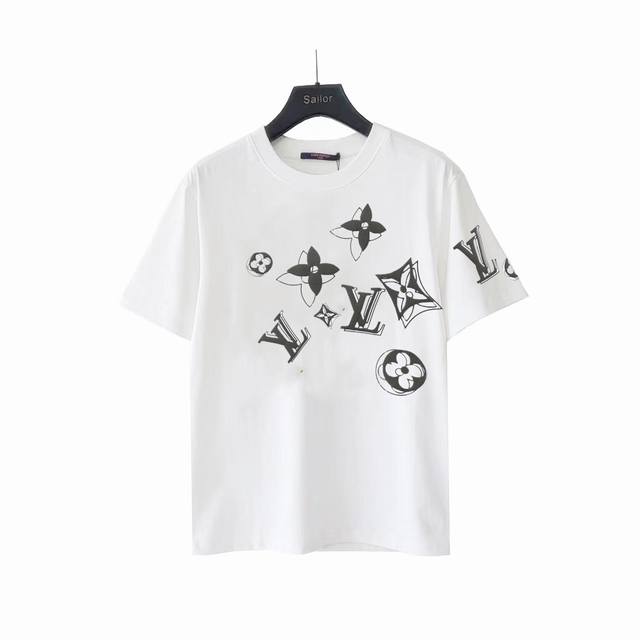 Real shot details + details Louis Vuitton old flower foam short sleeves The high